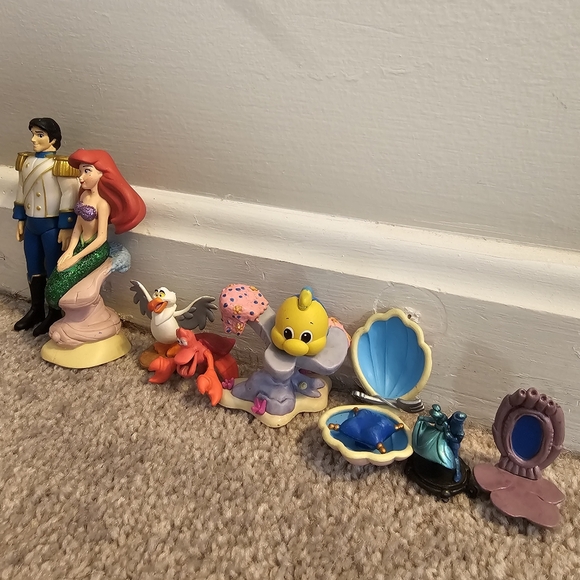 Disney Parks Ariel The Little Mermaid Figurine Playset-9Pc - Picture 4 of 16